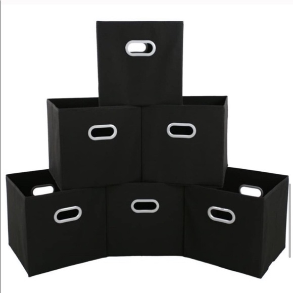 6 Pcs Fabric Storage BinsFoldable Cubes Organizer